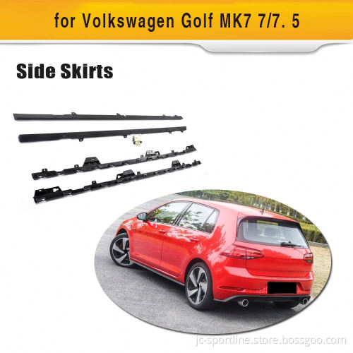 ABS Car Side Skirt Kit for Volkswagen Golf MK7 7 and 7.5 (2014-2018)